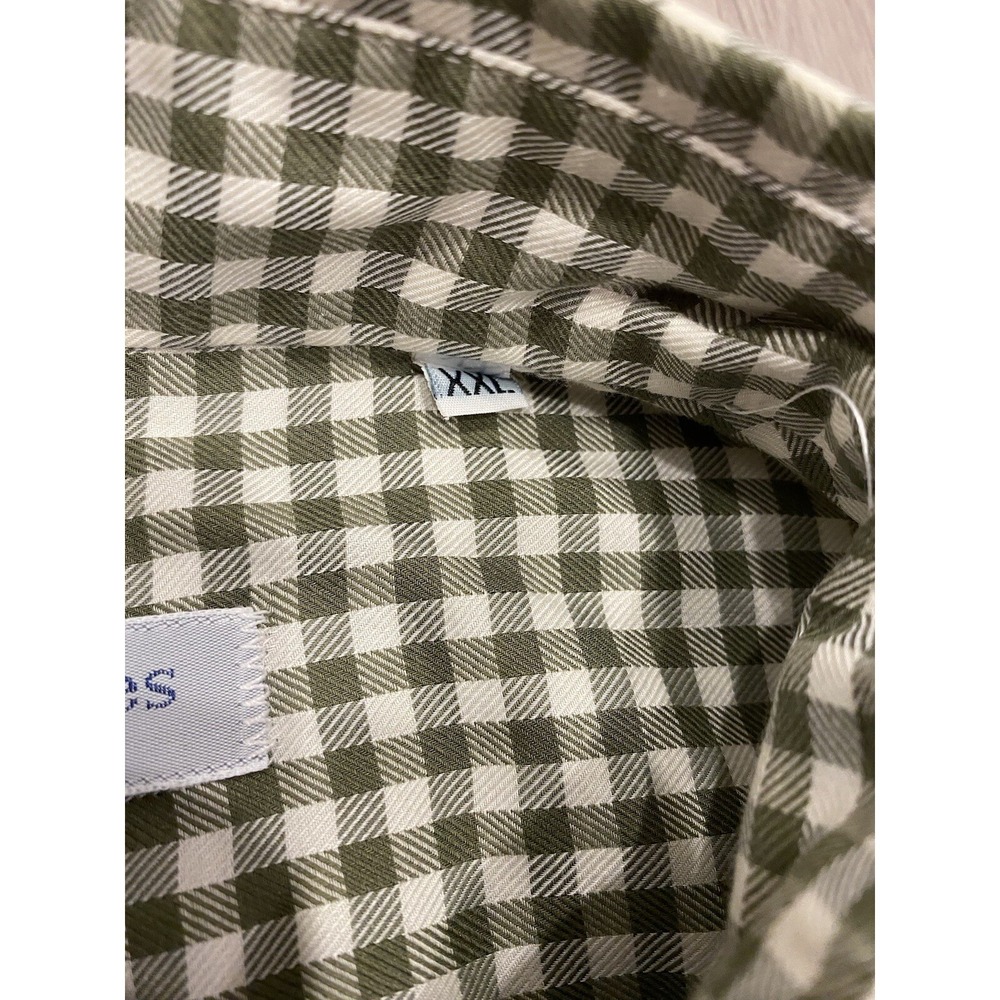 Bullock & Jones Shirt Mens XXL Green Plaid Check Button Up San Francisco 2XL - Picture 4 of 7